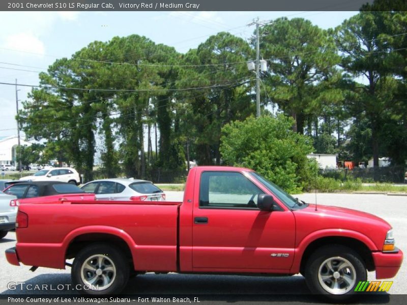 Victory Red / Medium Gray 2001 Chevrolet S10 LS Regular Cab