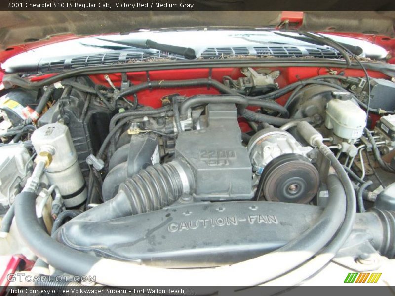Victory Red / Medium Gray 2001 Chevrolet S10 LS Regular Cab