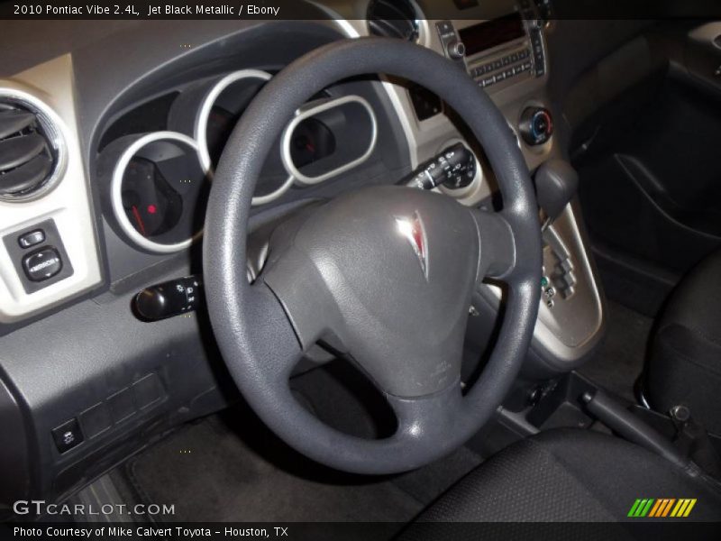 Jet Black Metallic / Ebony 2010 Pontiac Vibe 2.4L