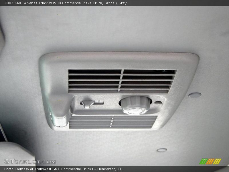 White / Gray 2007 GMC W Series Truck W3500 Commercial Stake Truck