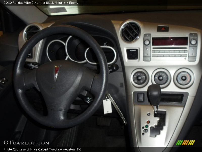 Jet Black Metallic / Ebony 2010 Pontiac Vibe 2.4L