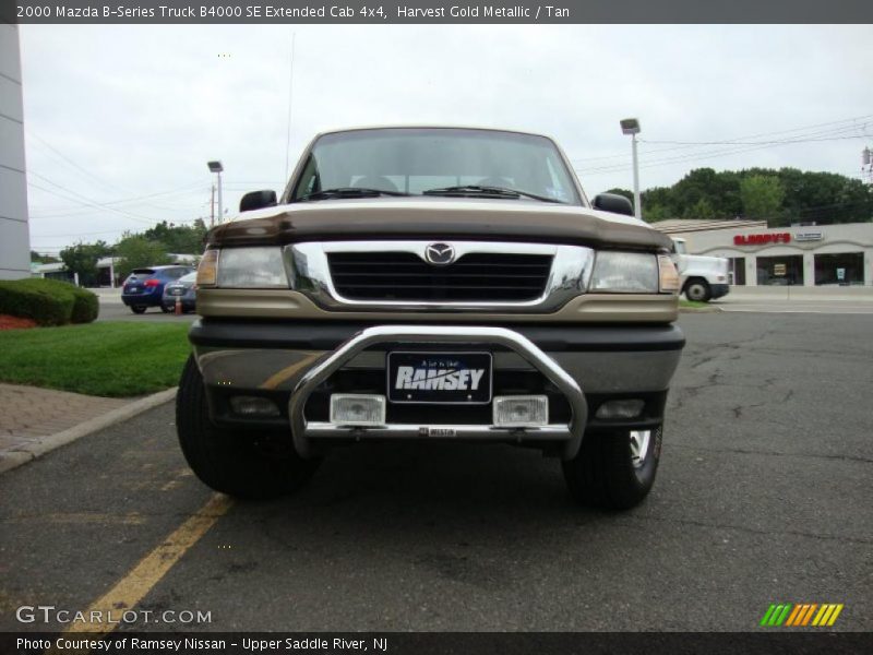 Harvest Gold Metallic / Tan 2000 Mazda B-Series Truck B4000 SE Extended Cab 4x4