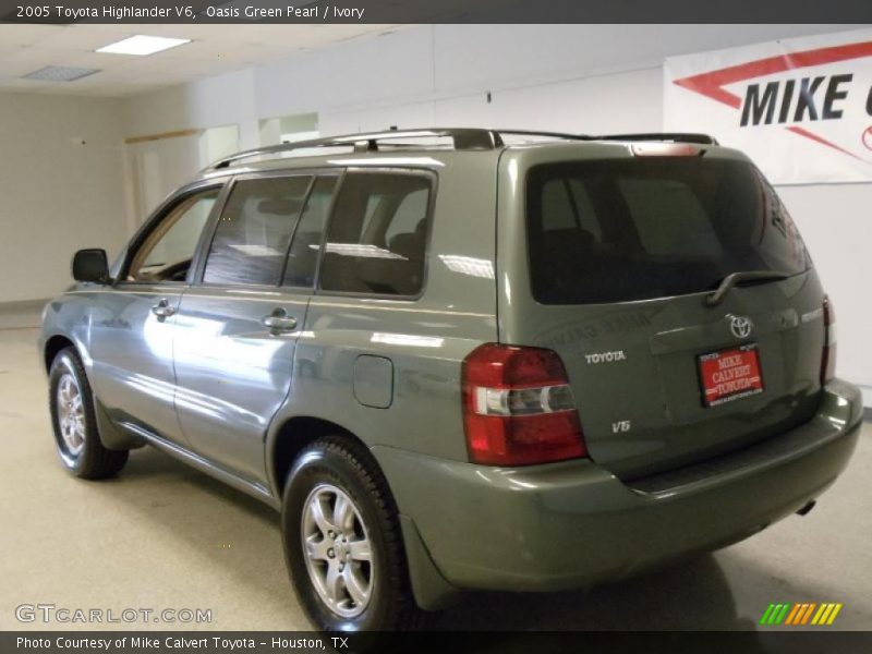 Oasis Green Pearl / Ivory 2005 Toyota Highlander V6