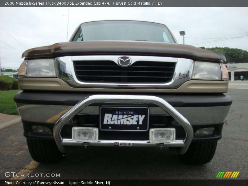 Harvest Gold Metallic / Tan 2000 Mazda B-Series Truck B4000 SE Extended Cab 4x4