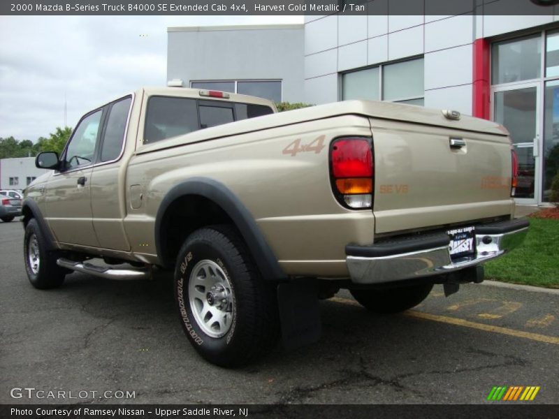 Harvest Gold Metallic / Tan 2000 Mazda B-Series Truck B4000 SE Extended Cab 4x4