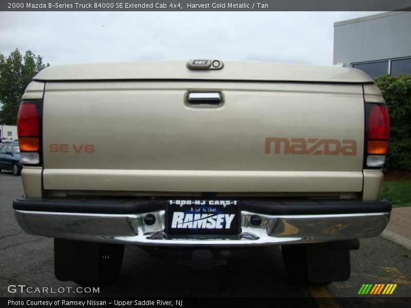 Harvest Gold Metallic / Tan 2000 Mazda B-Series Truck B4000 SE Extended Cab 4x4