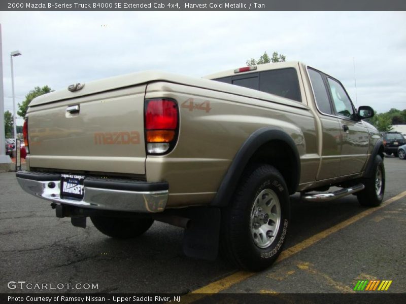 Harvest Gold Metallic / Tan 2000 Mazda B-Series Truck B4000 SE Extended Cab 4x4