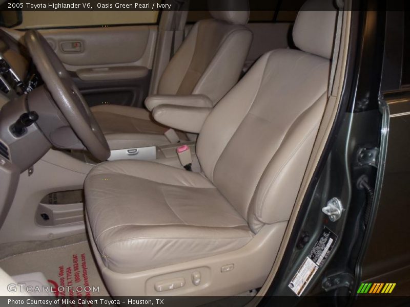 Oasis Green Pearl / Ivory 2005 Toyota Highlander V6