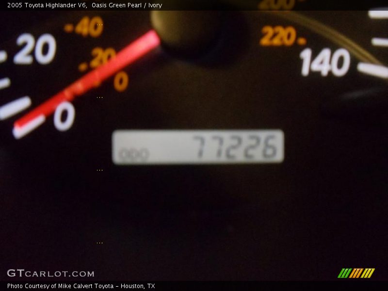 Oasis Green Pearl / Ivory 2005 Toyota Highlander V6