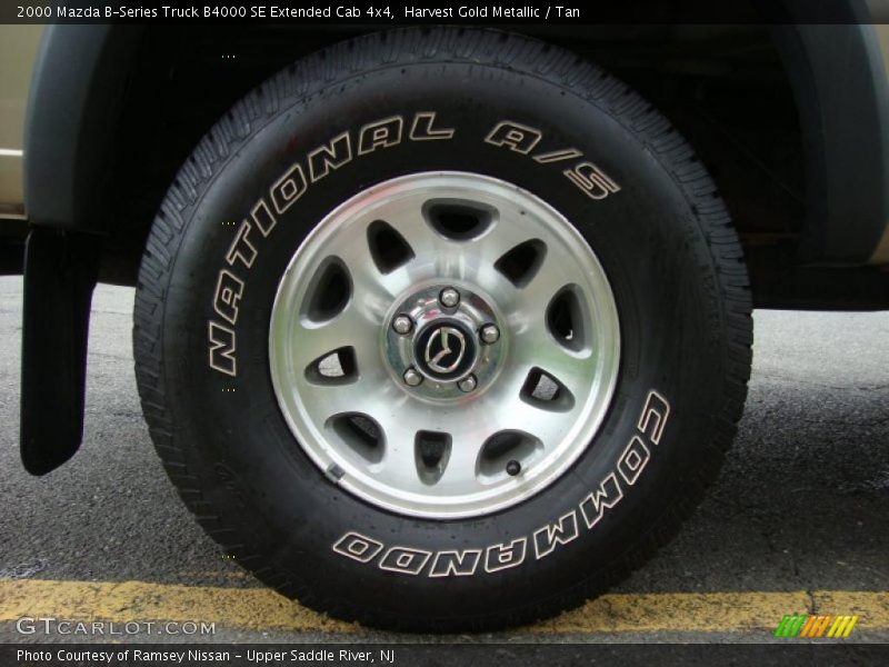 Harvest Gold Metallic / Tan 2000 Mazda B-Series Truck B4000 SE Extended Cab 4x4