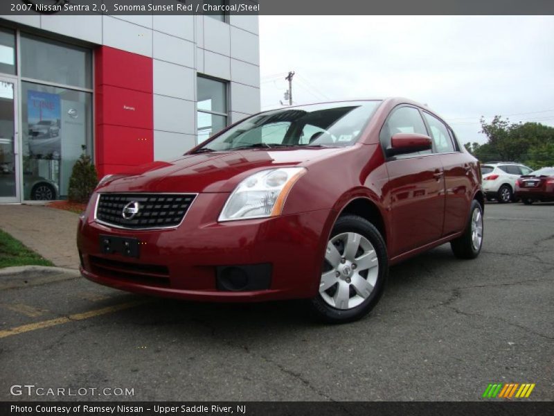 Sonoma Sunset Red / Charcoal/Steel 2007 Nissan Sentra 2.0