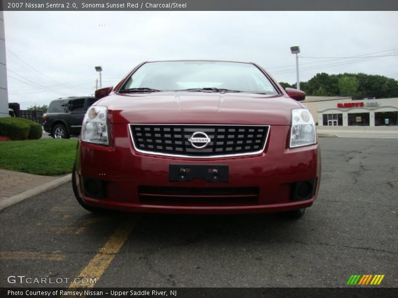 Sonoma Sunset Red / Charcoal/Steel 2007 Nissan Sentra 2.0
