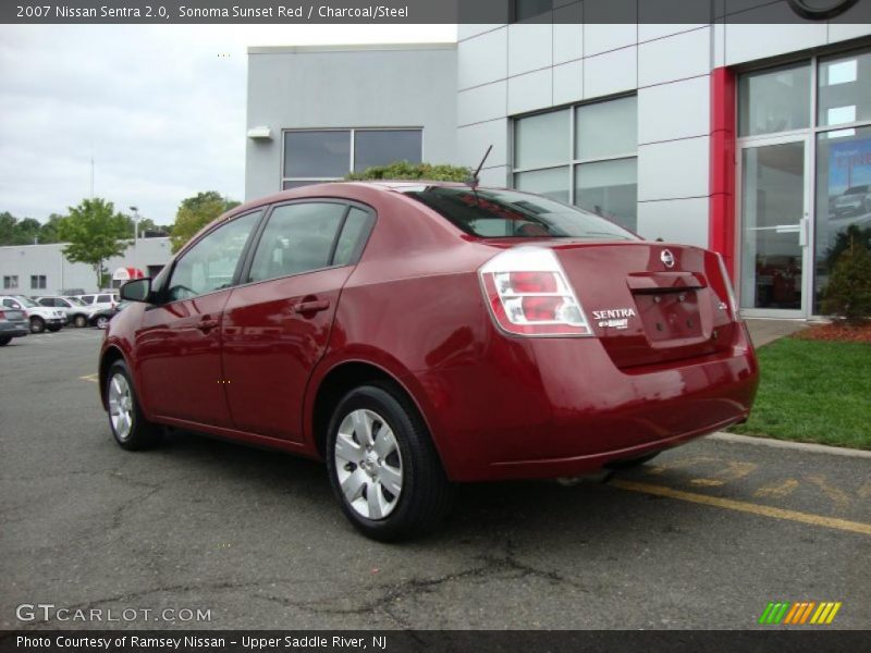 Sonoma Sunset Red / Charcoal/Steel 2007 Nissan Sentra 2.0