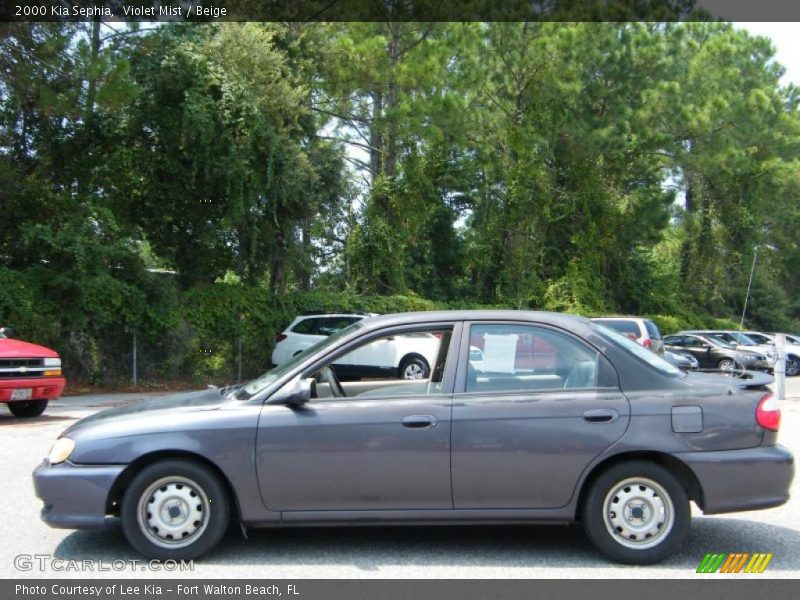 Violet Mist / Beige 2000 Kia Sephia
