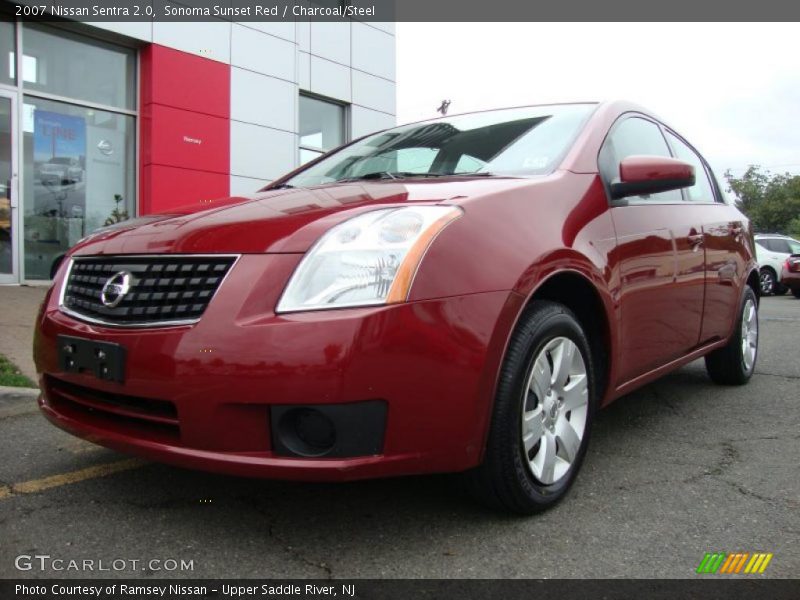 Sonoma Sunset Red / Charcoal/Steel 2007 Nissan Sentra 2.0