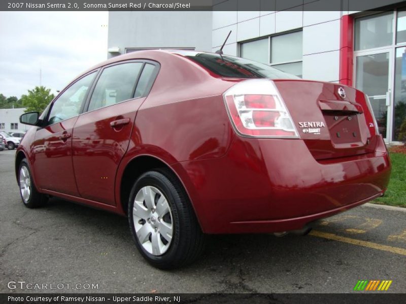 Sonoma Sunset Red / Charcoal/Steel 2007 Nissan Sentra 2.0