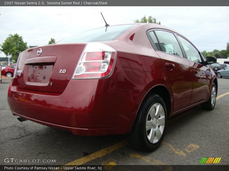 Sonoma Sunset Red / Charcoal/Steel 2007 Nissan Sentra 2.0
