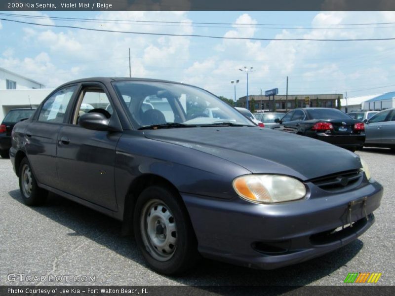 Violet Mist / Beige 2000 Kia Sephia