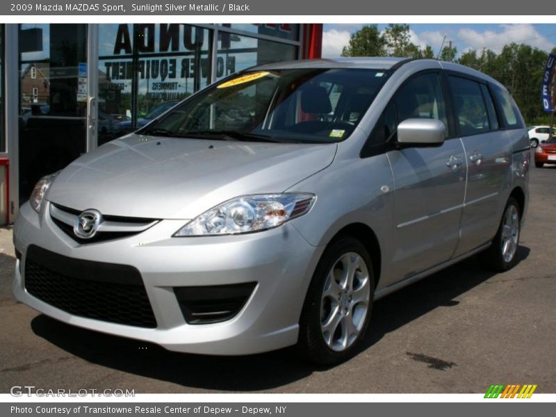 Sunlight Silver Metallic / Black 2009 Mazda MAZDA5 Sport