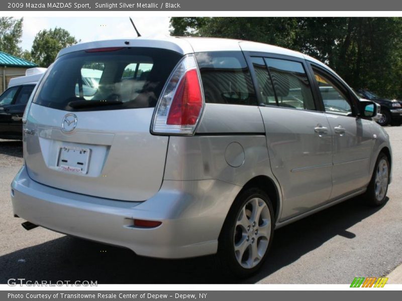 Sunlight Silver Metallic / Black 2009 Mazda MAZDA5 Sport