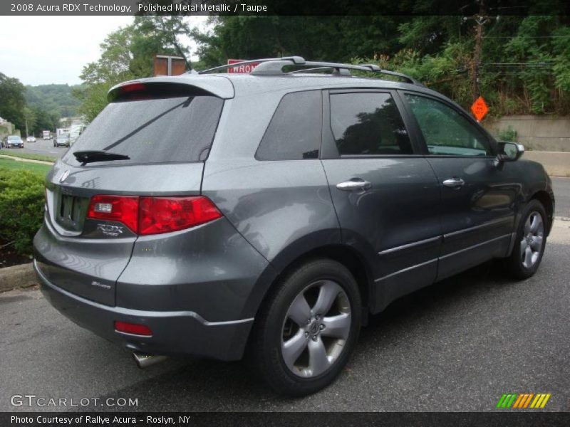 Polished Metal Metallic / Taupe 2008 Acura RDX Technology