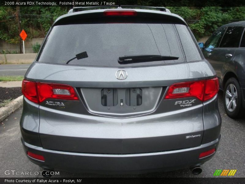Polished Metal Metallic / Taupe 2008 Acura RDX Technology