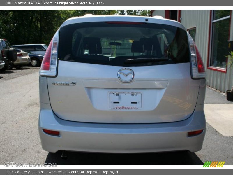 Sunlight Silver Metallic / Black 2009 Mazda MAZDA5 Sport