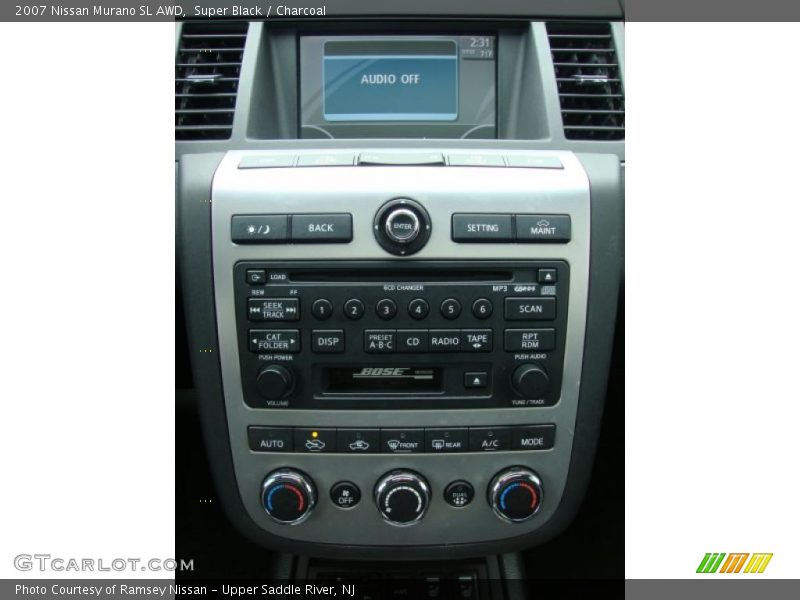 Super Black / Charcoal 2007 Nissan Murano SL AWD