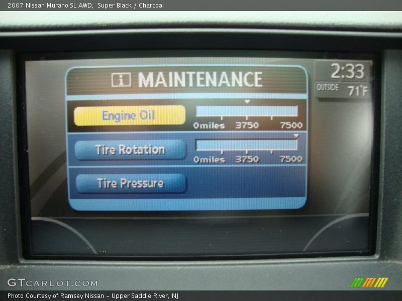 Super Black / Charcoal 2007 Nissan Murano SL AWD