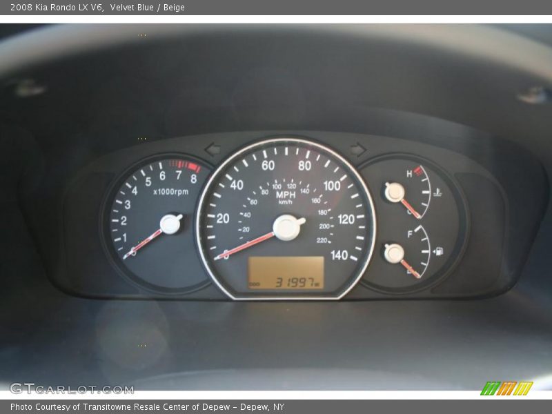 Velvet Blue / Beige 2008 Kia Rondo LX V6