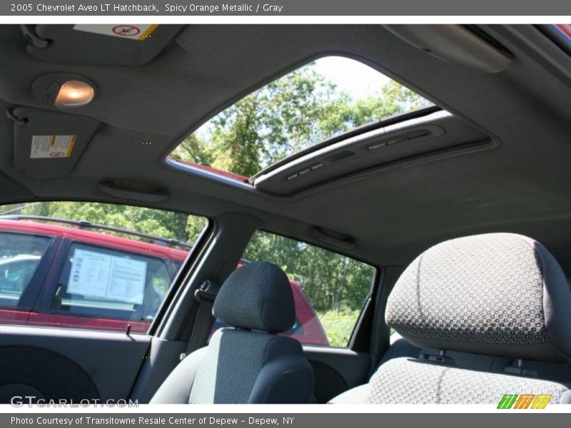 Spicy Orange Metallic / Gray 2005 Chevrolet Aveo LT Hatchback