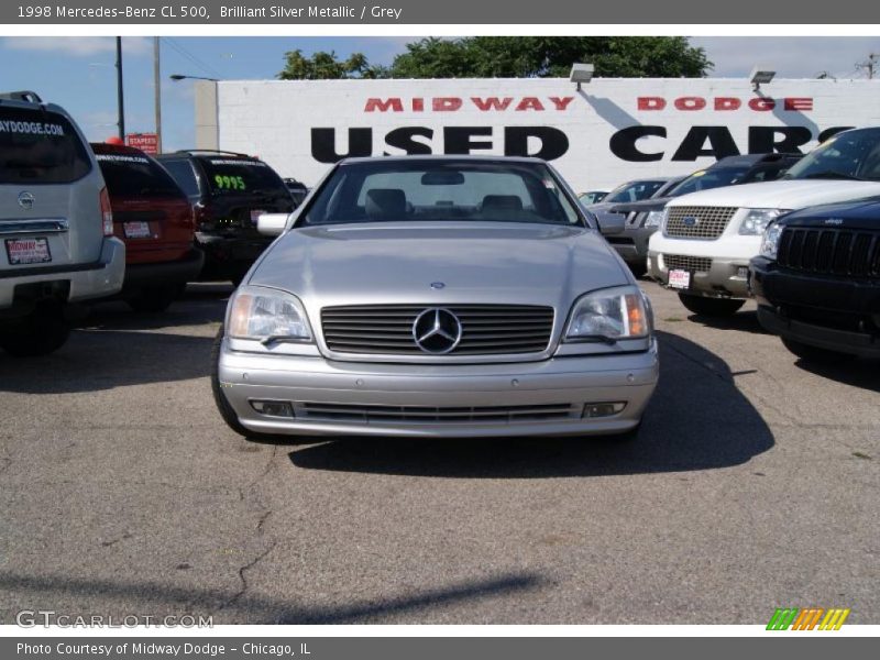 Brilliant Silver Metallic / Grey 1998 Mercedes-Benz CL 500