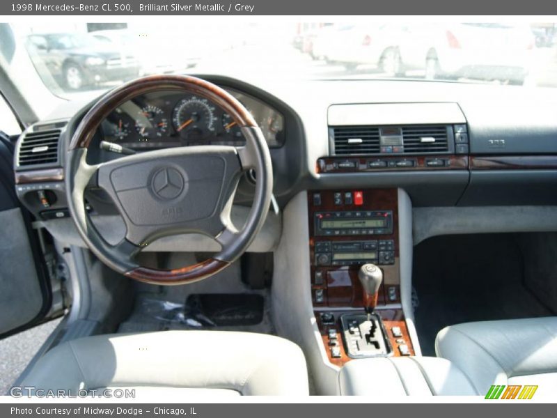 Brilliant Silver Metallic / Grey 1998 Mercedes-Benz CL 500
