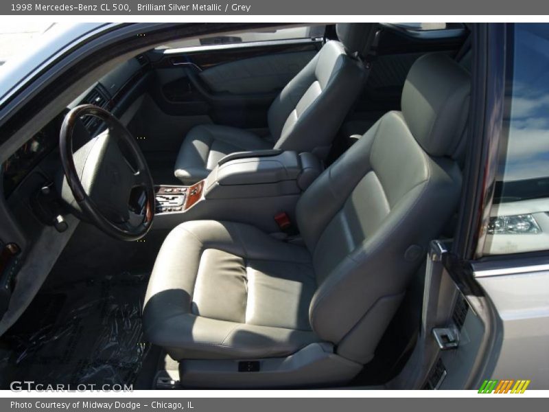 Brilliant Silver Metallic / Grey 1998 Mercedes-Benz CL 500