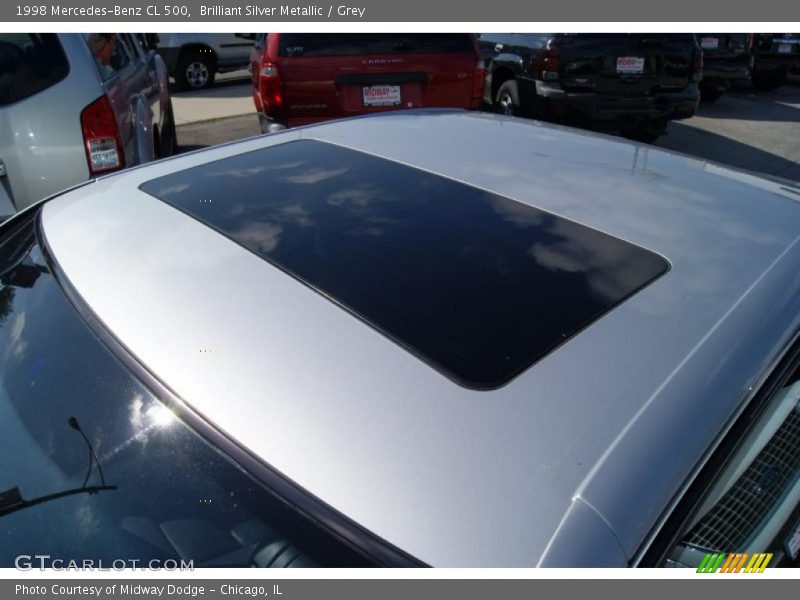 Brilliant Silver Metallic / Grey 1998 Mercedes-Benz CL 500