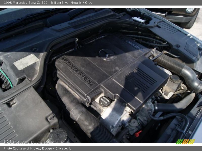 Brilliant Silver Metallic / Grey 1998 Mercedes-Benz CL 500