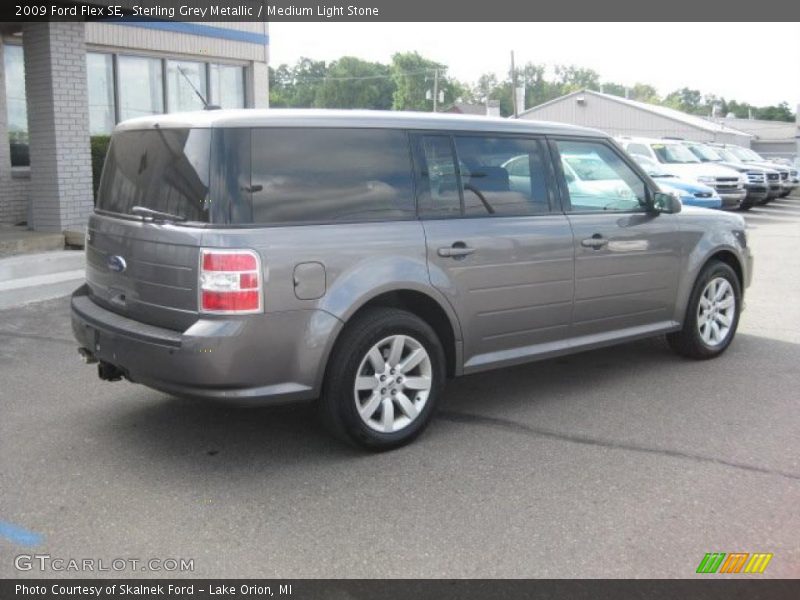 Sterling Grey Metallic / Medium Light Stone 2009 Ford Flex SE