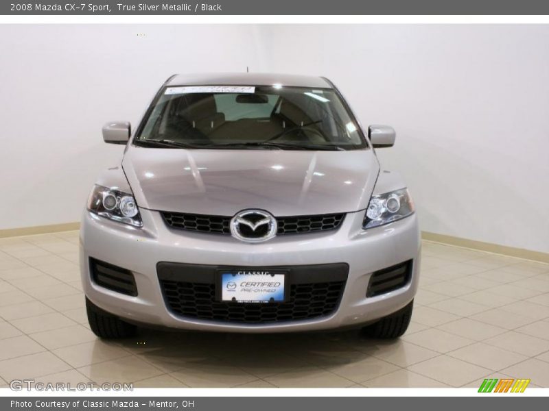 True Silver Metallic / Black 2008 Mazda CX-7 Sport
