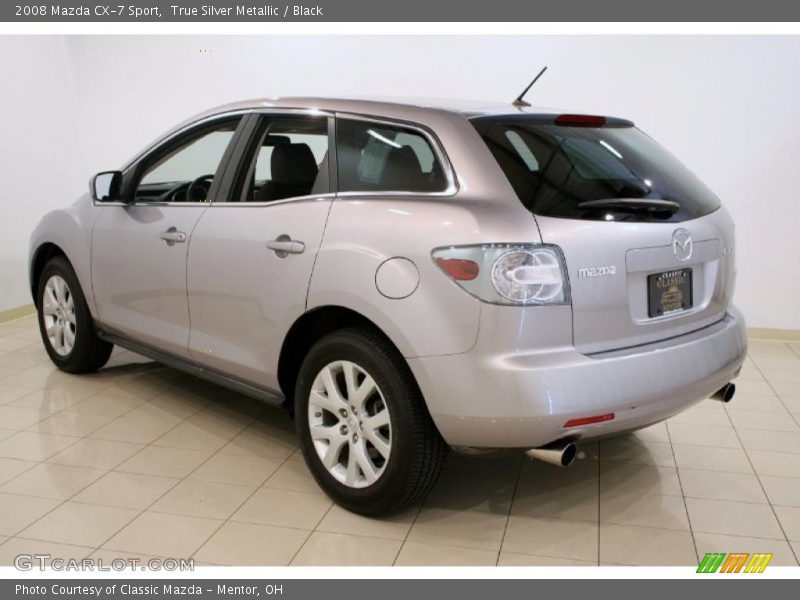 True Silver Metallic / Black 2008 Mazda CX-7 Sport