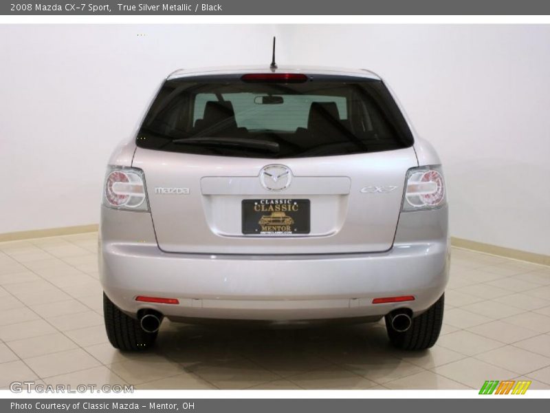 True Silver Metallic / Black 2008 Mazda CX-7 Sport