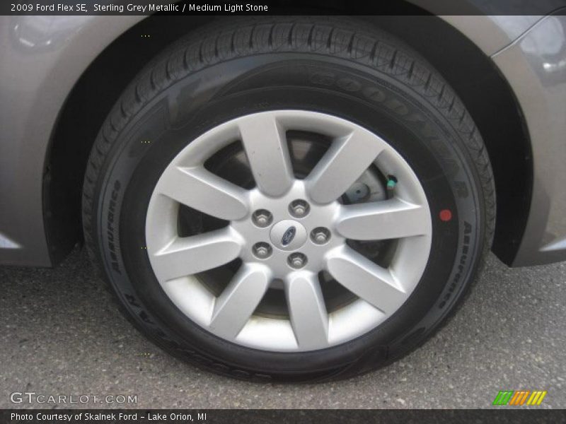Sterling Grey Metallic / Medium Light Stone 2009 Ford Flex SE