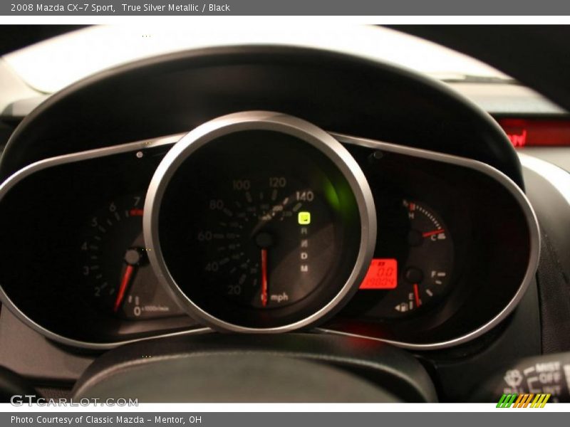 True Silver Metallic / Black 2008 Mazda CX-7 Sport