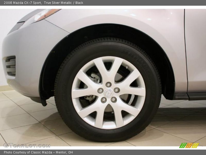 True Silver Metallic / Black 2008 Mazda CX-7 Sport