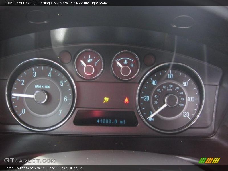 Sterling Grey Metallic / Medium Light Stone 2009 Ford Flex SE