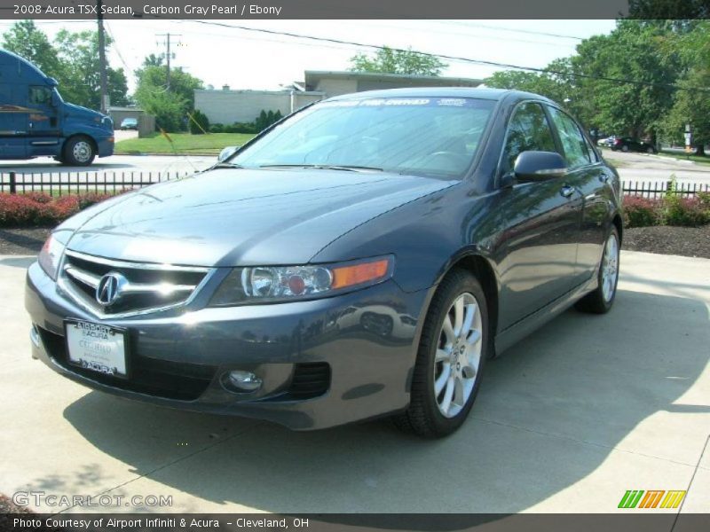 Carbon Gray Pearl / Ebony 2008 Acura TSX Sedan
