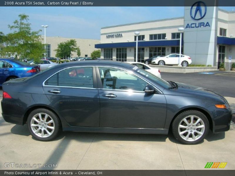 Carbon Gray Pearl / Ebony 2008 Acura TSX Sedan