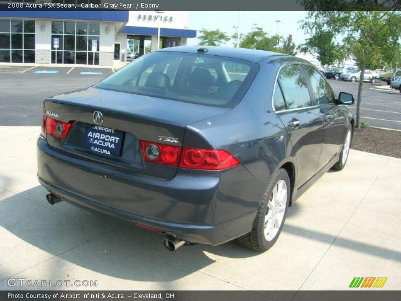 Carbon Gray Pearl / Ebony 2008 Acura TSX Sedan