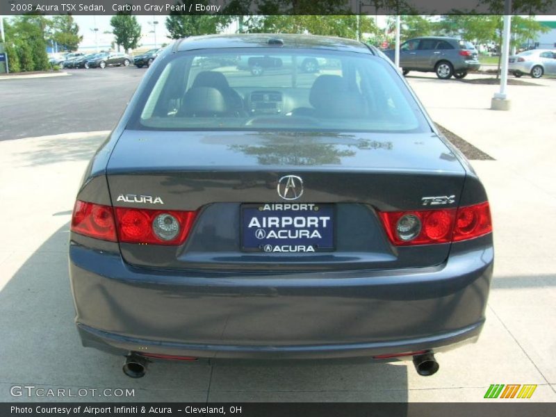 Carbon Gray Pearl / Ebony 2008 Acura TSX Sedan