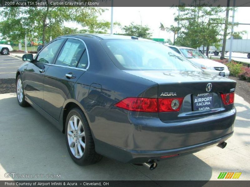 Carbon Gray Pearl / Ebony 2008 Acura TSX Sedan