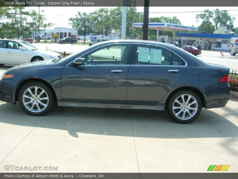 Carbon Gray Pearl / Ebony 2008 Acura TSX Sedan